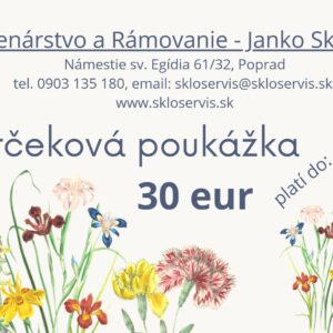 Darčeková poukážka 30,-